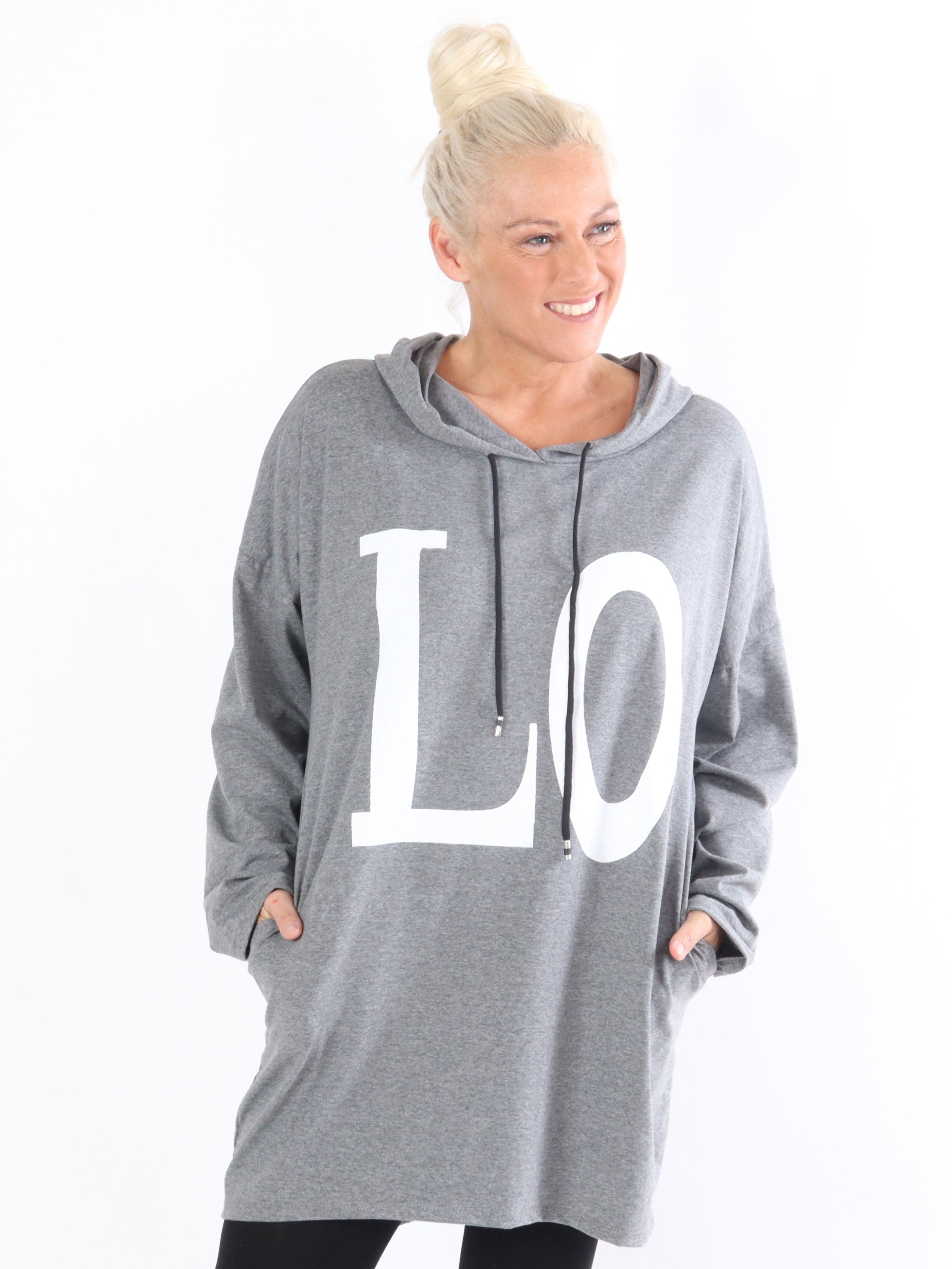 Sisse - Jerseykjole med hætte